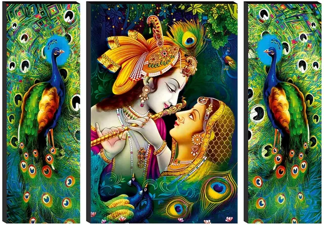 SAF Set of 3 Religious Radhe